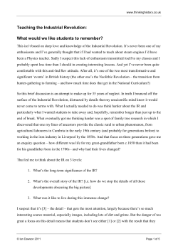 the entire `Industrial Revolution