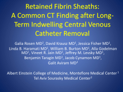 Retained Fibrin Sheaths: A Common CT Finding after Long