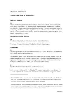 National Bank of Denmark Act
