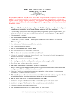 Course Study Questions