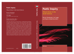 Poetic Inquiry - Sense Publishers