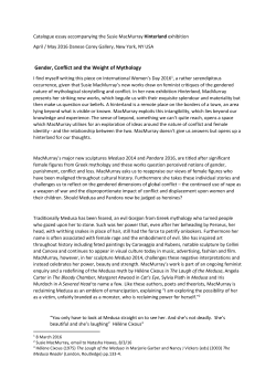 Gender, Conflict and the Weight of Mythology
