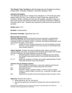 The Chestertown Tea Party