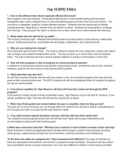 Top 10 EPIC FAQ`s - Harrisburg Freedom Elementary