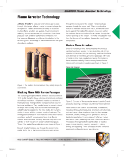 Flame Arrestor Technology