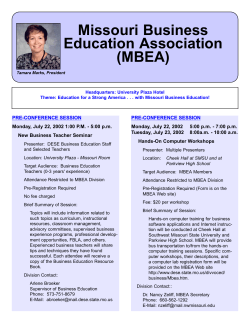 Missouri Business Education Association (MBEA)
