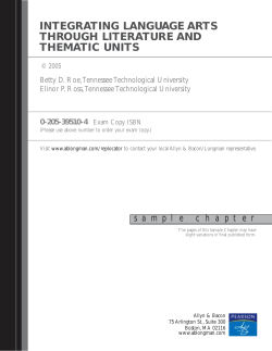 Thematic Units