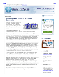 Success Stories: Saving a Life Takes a Community