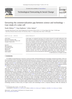 Extracting the commercialization gap between science and technology