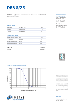DRB 8/25 - Imerys Oilfield Solutions