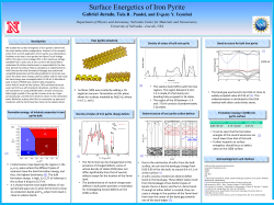 Surface Energetics of Iron Pyrite