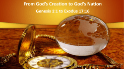 From God`s Creation to God`s Nation