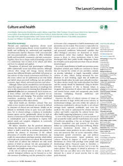 Culture and health