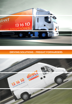 driving solutions &ndash; freight forwarders