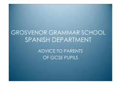 spanish department - Grosvenor Grammar School