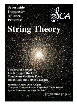 the final programme - Severnside Composers` Alliance