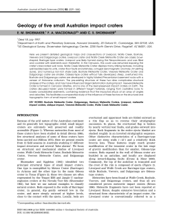 Geology of five small Australian impact craters