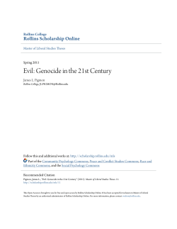 Evil: Genocide in the 21st Century