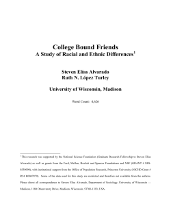 The impact of peers on educational outcomes has been the focus of