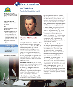 from The Prince Niccol&ograve; Machiavelli