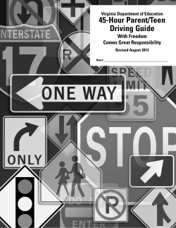 45-Hour Parent/Teen Driving Guide