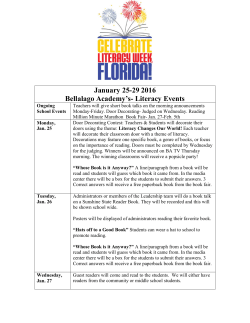 January 25-29, 2016 - Florida Department Of Education