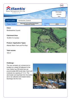 Stormwater and Leach Lockwinnoch Cemetary