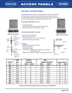 Security Access Panels