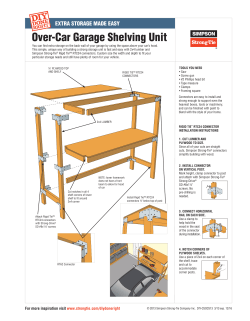 DIY: DIY Done Right - Over-Car Garage Shelving Unit (DIY
