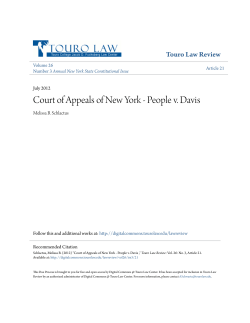 Court of Appeals of New York - People v. Davis