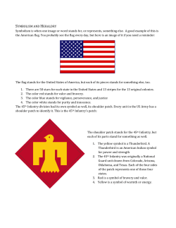 SYMBOLISM AND HERALDRY Symbolism is when one image or