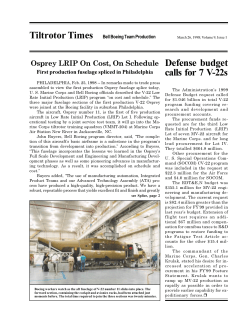 Defense budget calls for 7 V-22s