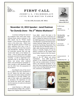 November 2015 - Civil War Round Table of Greater Boston