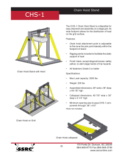 Chain Hoist Stand