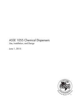 ASSE 1055 Chemical Dispensers