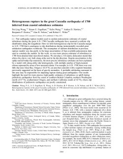 Heterogeneous rupture in the great Cascadia earthquake of 1700