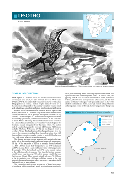 Lesotho - BirdLife Data Zone