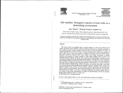 Salt marshes: biological controls of food webs 1n a diminishing