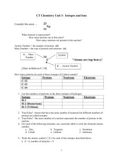 CT Chemistry Unit 3