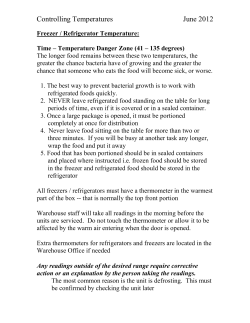 Controlling Temperatures