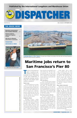 September 2016 - International Longshore and Warehouse Union