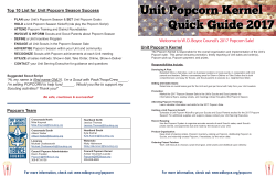 Unit Popcorn Kernel Quick Guide 2017