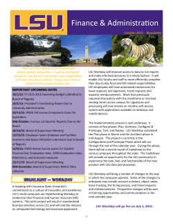 October 2015 - Louisiana State University