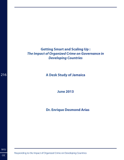 216 Getting Smart and Scaling Up : The Impact of Organized Crime