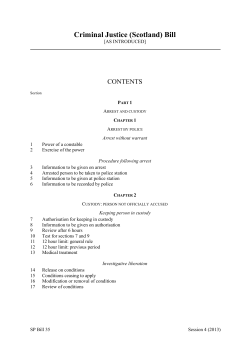 Criminal Justice (Scotland) Bill