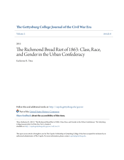 The Richmond Bread Riot of 1863 - The Cupola: Scholarship at
