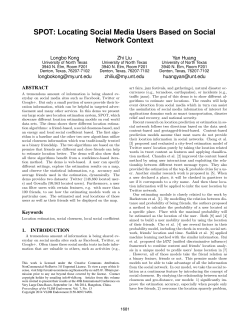 SPOT: Locating Social Media Users Based on Social Network Context