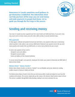 Sending and receiving money
