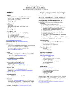 George`s Notes - George Lepp Imaging