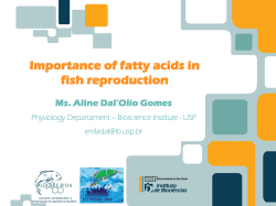 Importance of fatty acids in fish reproduction